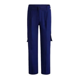 Bottoms | Cupro Pleated Pull-On Pant Blue Night –  Womens Bottoms Blue Night