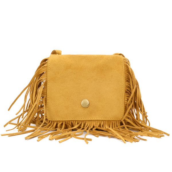 Handbags | Italian Suede Fringe Hobo Oceano –  Womens Accessories Handbags