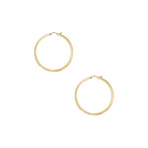 Jewelry | Metal Hoop Earring Gold –  Womens Accessories Gold