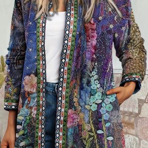 Kimonos | Eliza Kimono Lona Scarf Print –  Womens Clothing Kimonos