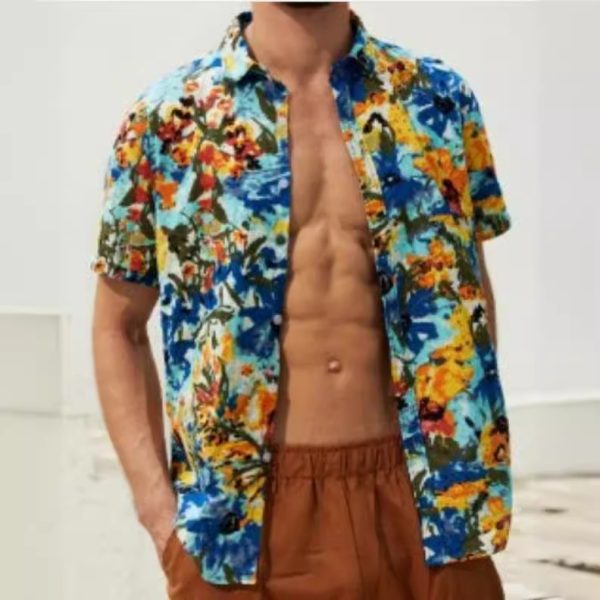 Mens Swimwear | Summer Days Mix Mens Shirt Summer Days (Blue) –  Mens/Womens Swim + Resort Mens