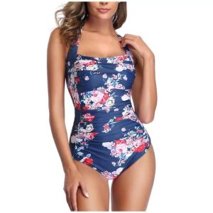 One-Pieces | Summer Days Ruched One Piece Summer Days (Blue) –  Womens One-Pieces One-Pieces