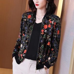 Outerwear | Biya Midi Bomber Black –  Womens Clothing Black